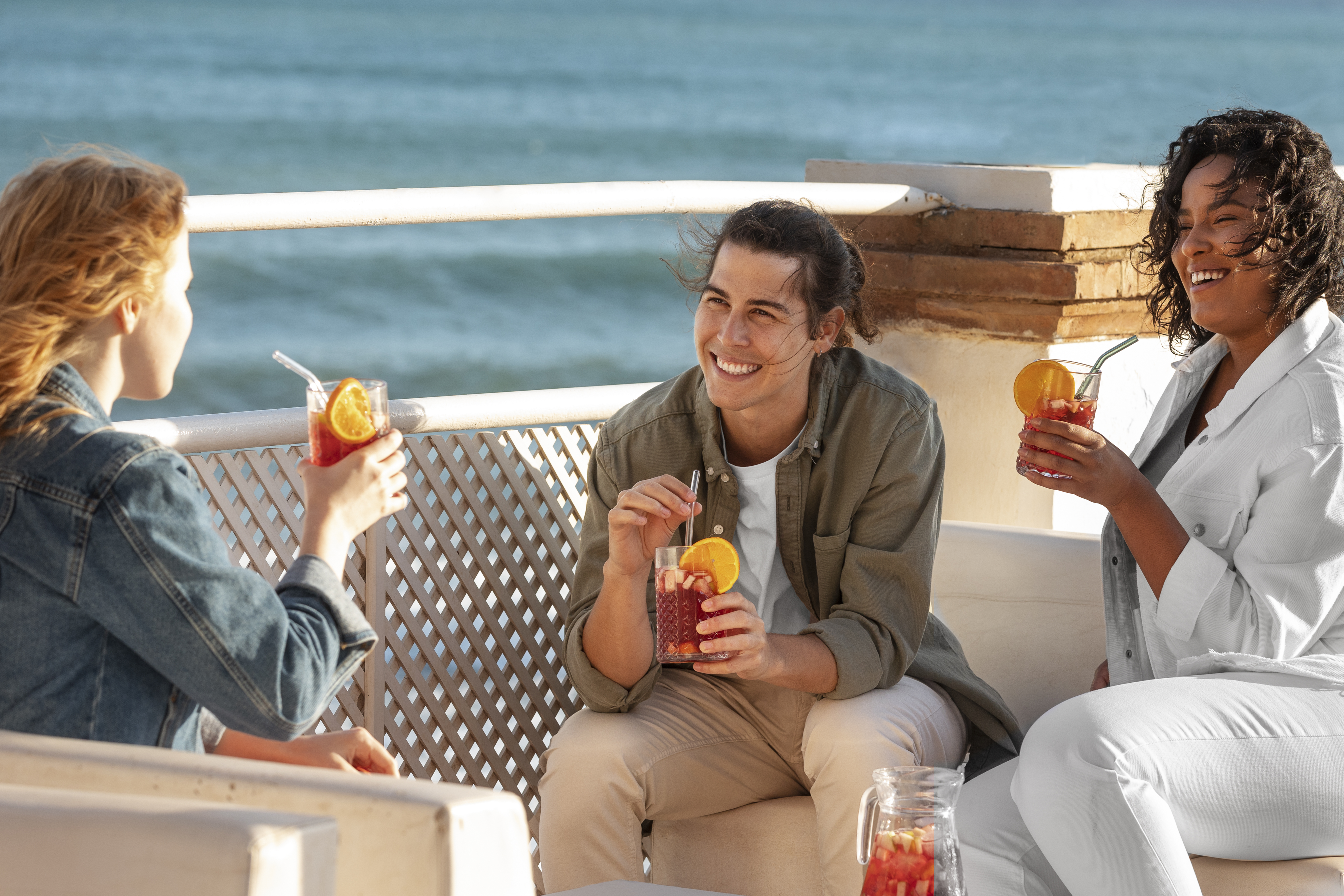 Friends having Sangria